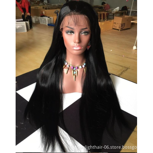 Free sample Body Wave Wig Lace Front Human Hair Wigs Sunlight Pre Plucked Remy Baby Hair 150% Lace Front Wigs For Black Women